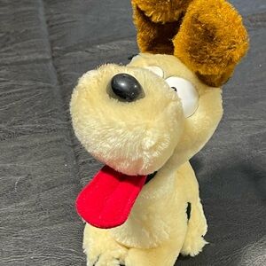 Dakin Odie, Garfields side kick.  Plush Dog Toy with Red Tongue and Brown Ears